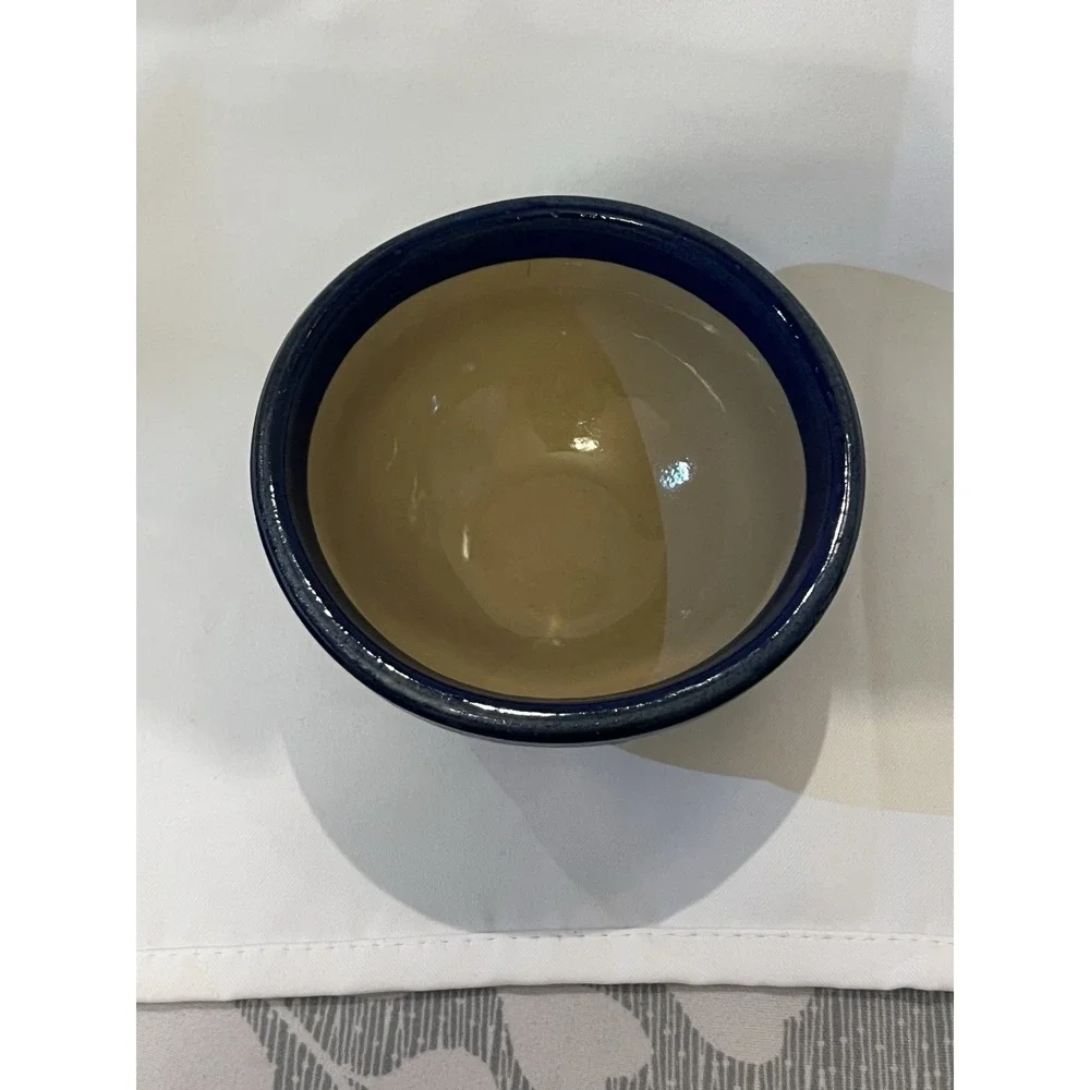 Beaumont Brothers Pottery BBP Salt Glazed Bowl Blue Farmhouse Cottagecore